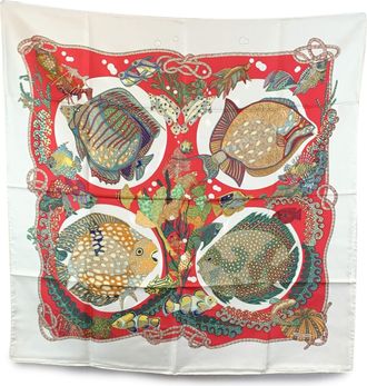 Herm&egrave;s Hermes Vintage Zijden Sjaal Carre 90