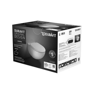 Duravit Duravit - Wc De Pared Architec 457209, Sin Marco, Con Arandela Y