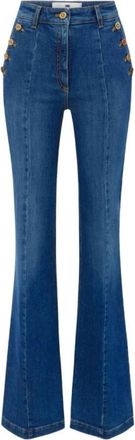 Elisabetta Franchi Mujer, Vaqueros, Azul, Talla: W28