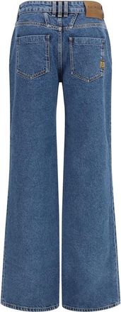Balmain Womens Blue Cotton Jeans Denim Clothing