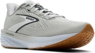 Brooks Launch 12 Running Sneaker in Oyster/White/Phantom at Nordstrom, Size 10.5