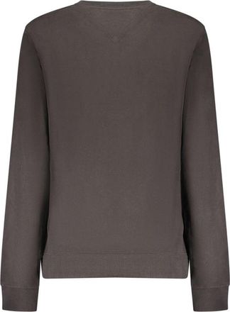 Tommy Hilfiger Logo-Embroidered Cotton Sweatshirt - Black