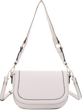 Mali + Lili Kiana Recycled Vegan Leather Crossbody Bag in Ivory at Nordstrom