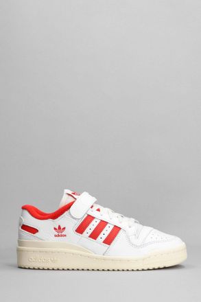 adidas Sneakers Forum 84 Low in pelle bianco rosso