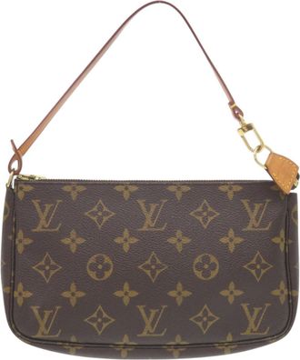 Louis Vuitton Brown Monogram Monogram Pochette Pouch (Pre-Owned)
