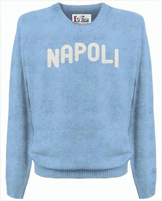 MC2 Saint Barth Heron Alpaca Napoli Sweater With Fuzzy Detailing