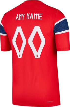 Nike Norway 2026/27 Match Home Nike Mens Aero-FIT Soccer Authentic Custom Jersey By You in Red | NN203948231-CUS