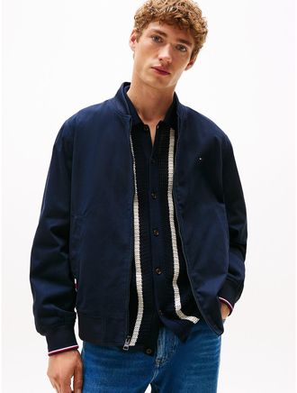 Tommy Hilfiger Mens Lightweight Twill Bomber - Navy - M