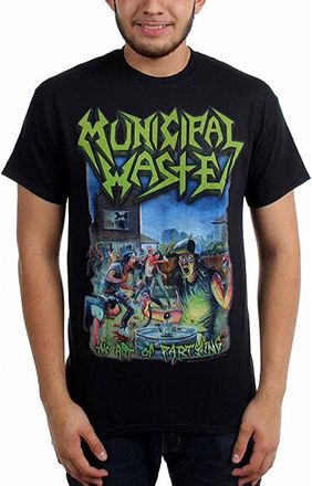 Zulian Calzature Municipal Waste - Mens The Art of Partying T-Shirt M Black