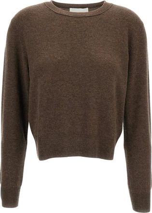 Lisa Yang Greer Crewneck Jumper - female - Lisa Yang - Cashmere Knitwear - Brown - XS - Knitwear