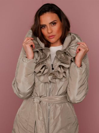 Cr&eacute;ation L Daunenjacke CREATION L PREMIUM, Damen, Gr. 36, beige (sesam), 100% Polyester, F&uuml;llung:90% Daunen, 10% Federn, unifarben, Jacken Daunenjacke