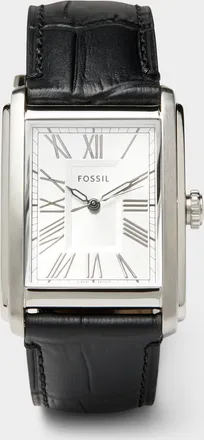 Fossil Mens Carraway faux-croc leather watch