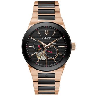 Bulova Mens Millennia Black Dial Watch