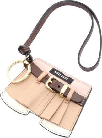 Miu Miu Pre-owned Accessories, female, Multicolor, Size: ONE SIZE Pre-owned Leather Key-holder