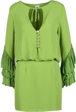 Gil Santucci Pistachio Polyester Dress