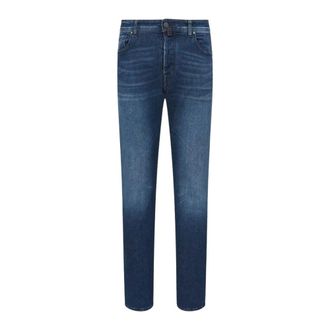 Jacob Cohen Bard Slim-fit Jeans - Heren - Jeans - Blauw - Maat: W33 Katoen
