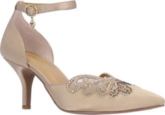 J. Rene&eacute; Isabetta Pointed Toe Pump in Beige at Nordstrom, Size 9