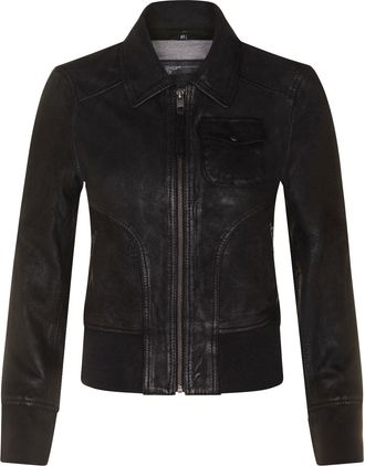 Infinity Leather Womens MA-1 Varsity Bomber Jacket-Modbury