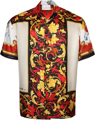 J. Logan Home Somervile silk short-sleeved shirt - men - Silk - M - Red