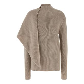 Entire studios Wrap Jumper - female - ENTIRE STUDIOS - Turtlenecks - Beige - XS/S - Knitwear