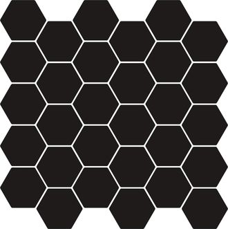 vidaXL Piastrella Esagonale 50 Pz Nero 30 X 30 Cm Poliuretano E Pet Vidaxl