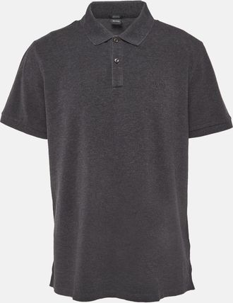 HUGO BOSS Boss By Hugo Boss Grey Cotton Pique Polo T-Shirt