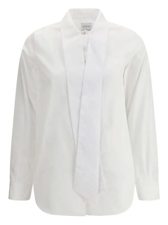 Sara Roka Camicia con nodo - Bianco