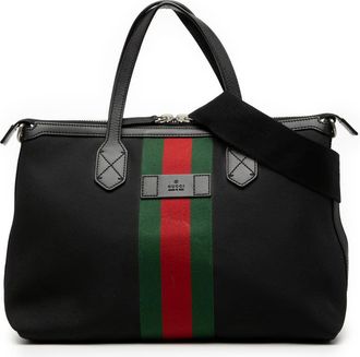 Gucci Pre-owned Gucci Canvas Techno Web Satchel Ladies 630923.204991