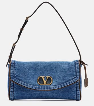 Valentino Garavani Borsa a spalla Devain Small in denim