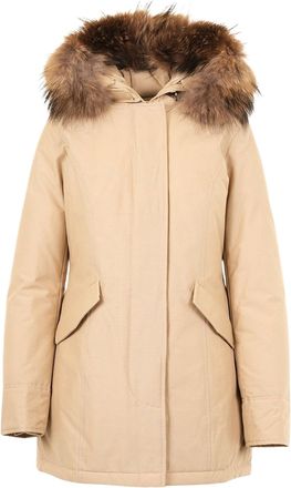 Woolrich Arctic Raccoon Parka Natural Fur Hood Cotton-Blend Parka