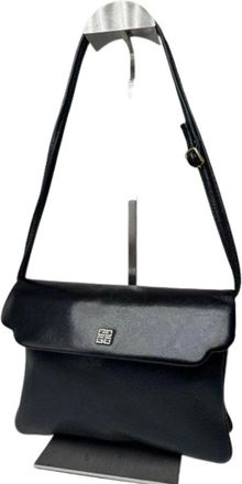 Givenchy Pre-owned Cross Body Bags, female, Black, Size: ONE SIZE Pre-owned Leather Shoulder Bag