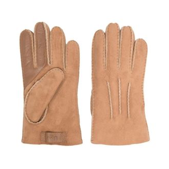 UGG Leren Tech Handschoen van Schapenwol - Heren - Accessoires - Bruin - Maat: L Wol