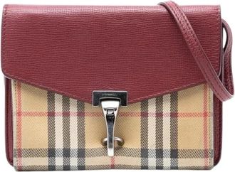 Burberry Pre-owned Cross Body Bags, female, Red, Size: ONE SIZE Pre-owned Macken Crossbody Bag