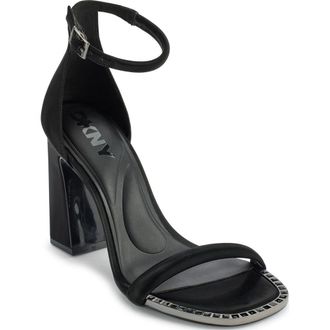DKNY Waylin Ankle Strap Sandal in Black at Nordstrom Rack, Size 9.5