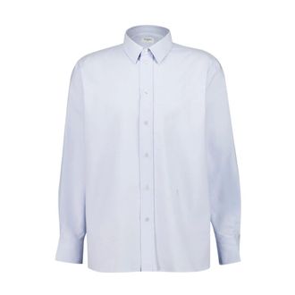 Saint Laurent Formal Shirts, male, Blue, M, Cassandre Oxford Shirt