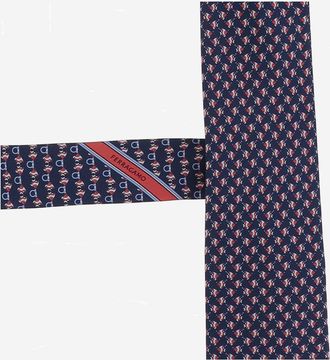 Ferragamo Mens Silk Tie Multicolour Ties & Bow