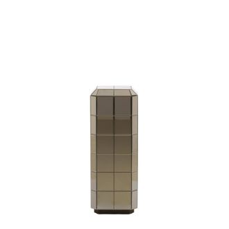 Light & Living Luciano Columna Cristal Marr&oacute;n 30cm - Light & Living