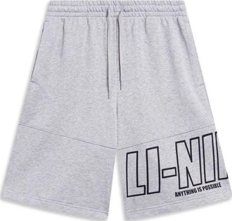 Li-Ning Anything Is Possible Graphic Shorts Grey AKST597-1