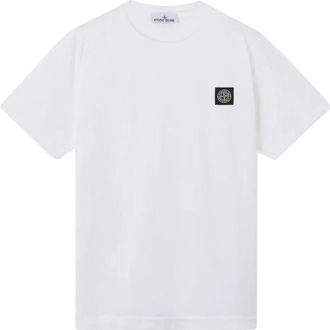 Stone Island 2100027 T-Shirt - Heren - T-shirts - Wit - S - Katoen - Tops