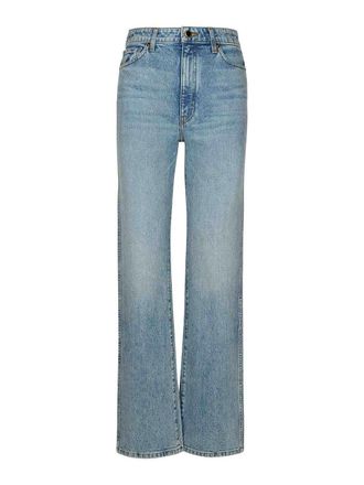 Khaite Danielle Jeans In A High Rise Cotton Blend