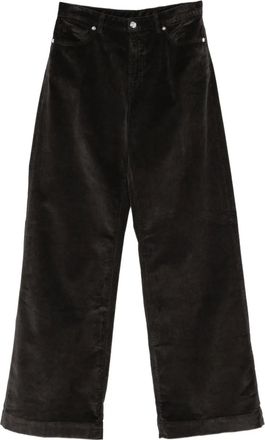 Nine In The Morning Pantaloni Enna a coste - Marrone