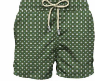 MC2 Saint Barth Mens Lightening Micro Stretch Shorts In Dew Tie