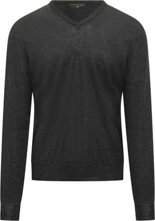 FILIPPO DE LAURENTIIS V-neck sweater - Grey