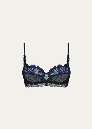 Lise Charmel Embroidered Lace-Trim Demi Bra