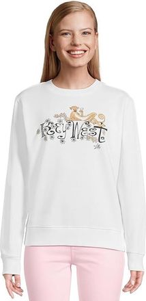 Lilly Pulitzer Ballad Long Sleeve Sweatshirt Womens Sweater Resort White : XXS, Cotton/Spandex