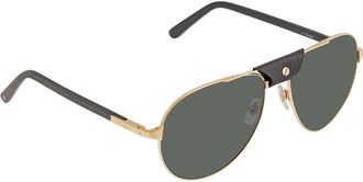 Cartier Grey Polarized Pilot Unisex Sunglasses CT0096S 002 61