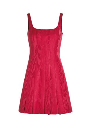 Emilia Wickstead Sascha Moir&eacute; Mini Dress - Red - 10 (UK10 / S)
