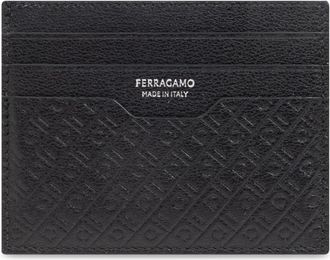 Ferragamo Wallets & Cardholders - Heren - Portefeuilles - Zwart - ONE Size - Leer - Accessoires