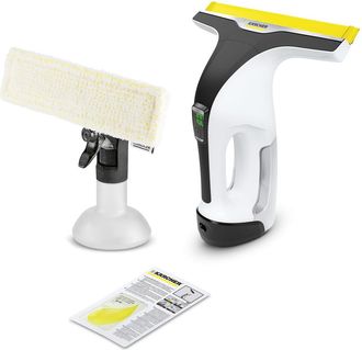 Karcher Limpiacristales Wv 6 Plus 100min De Duraci&oacute;n De La Bater&iacute;a (300m&sup2;), Labios De Silicona Para Una Limpieza Sin Rayas