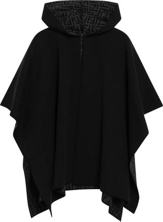 Fendi Poncho - Dames - Ponchos - Zwart - ONE Size - Kasjmier - Jassen